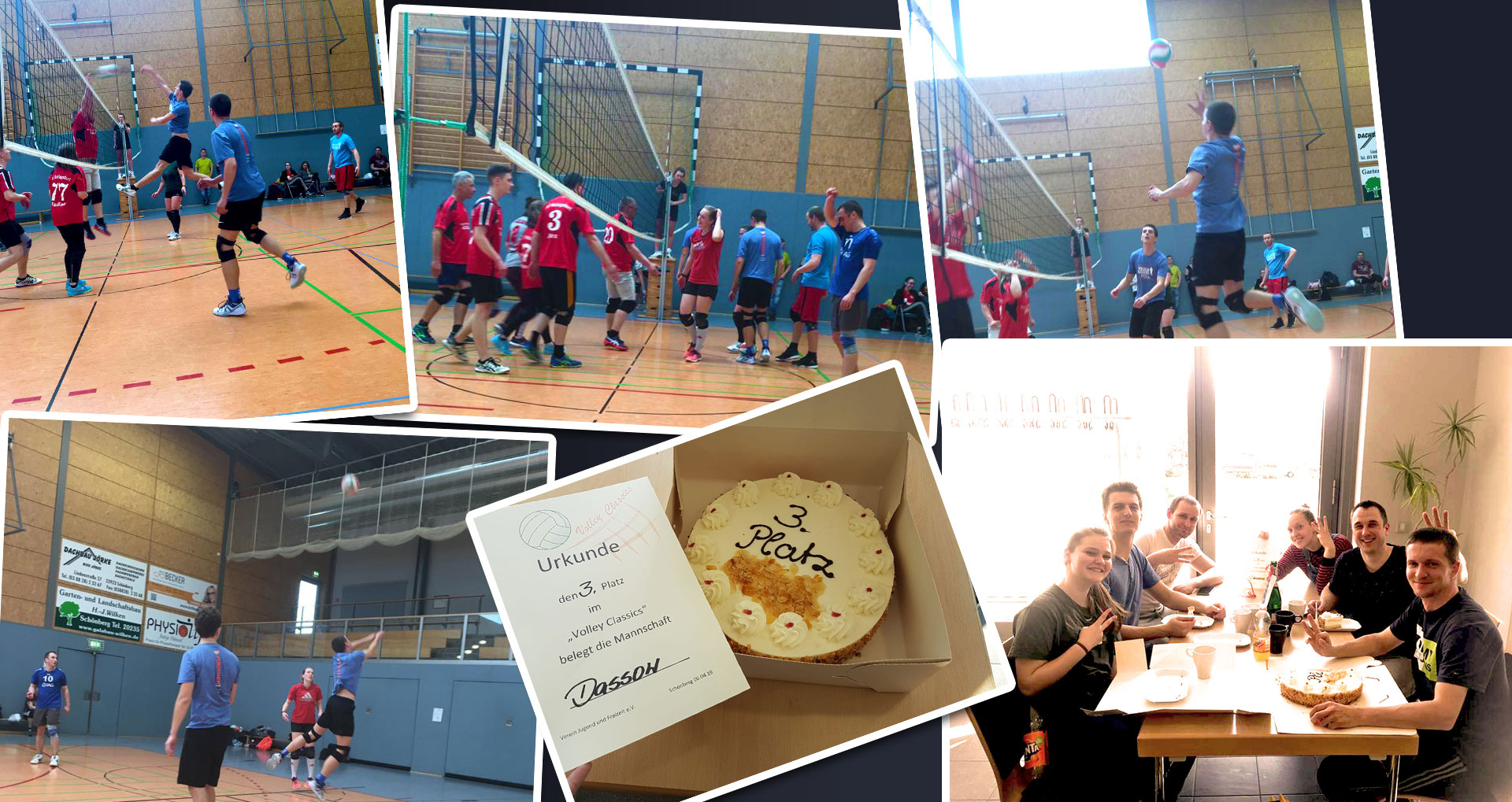 Der beste Platz 3 - Tortenplatz bei den Volley Classics in Schönberg