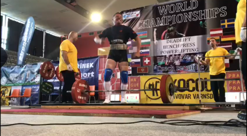 Henry Trost als World Champion Weight Lifting